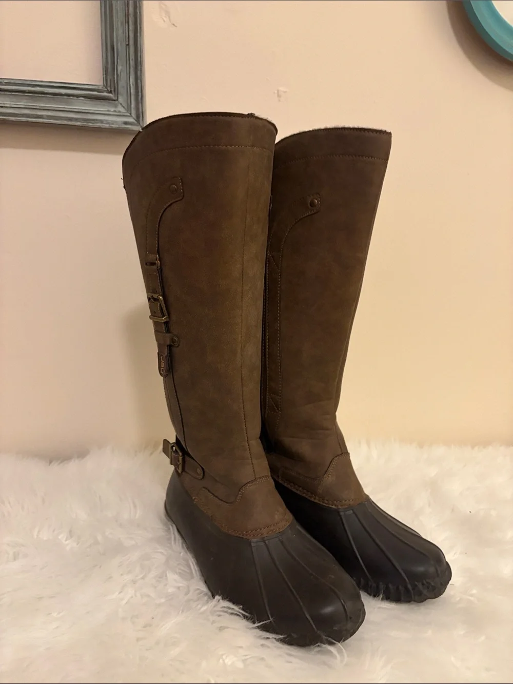 JBU Women's Dark Brown -Knee High Waterproof Boots